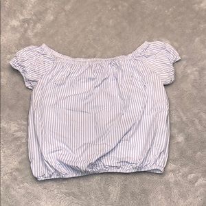 Striped Off-the-shoulder Top